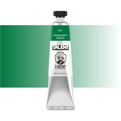 Vincent Talent Yağlı Boya 200 ml 618 PERMANENT GREEN - 1