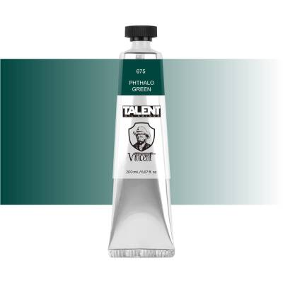 Vincent Talent Yağlı Boya 200 ml 675 PHTHALO GREEN - 1