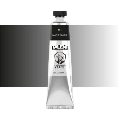 Vincent Talent Yağlı Boya 200 ml 701 MARS BLACK - 1