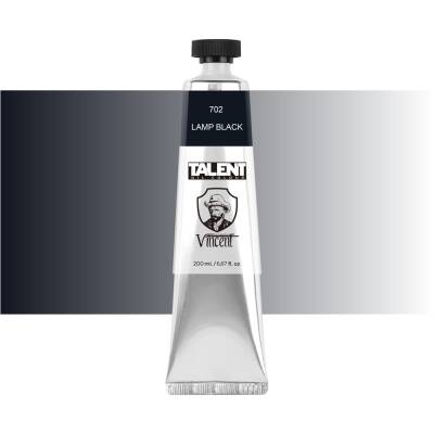 Vincent Talent Yağlı Boya 200 ml 702 LAMP BLACK - 1