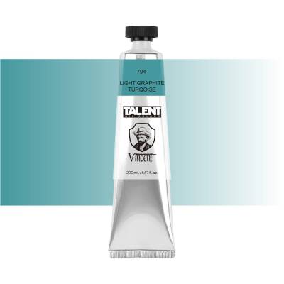 Vincent Talent Yağlı Boya 200 ml 704 LIGHT GRAPHITE TURQUOISE - 1