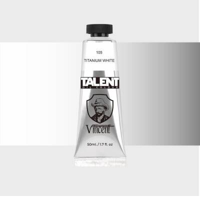 Vincent Talent Yağlı Boya 50 ml 105 TITANIUM WHITE - 1