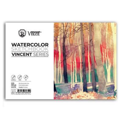 Vincent Watercolor Sketchbook White Suluboya Blok 300 gr 12,5x18 cm 10 Sayfa - 1