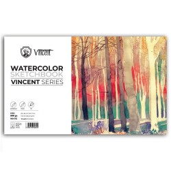 Vincent Watercolor Sketchbook White Suluboya Blok 300 gr 20x35 cm 10 Sayfa - 1