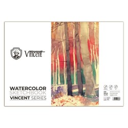 Vincent Watercolor Sketchbook White Suluboya Blok 300 gr 30,5x45,5 cm 10 Sayfa - 1