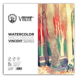 Vincent Watercolor Sketchbook White Suluboya Blok 300 gr 30x30 cm 10 Sayfa - 1
