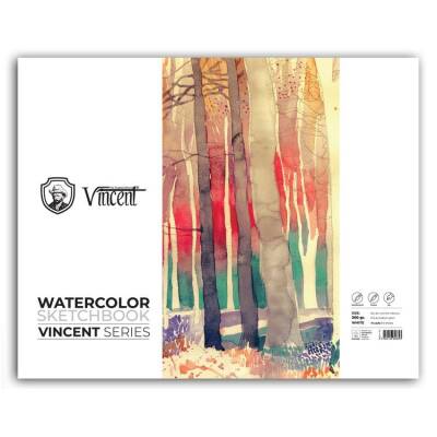Vincent Watercolor Sketchbook White Suluboya Blok 300 gr 35x50 cm 10 Sayfa - 1