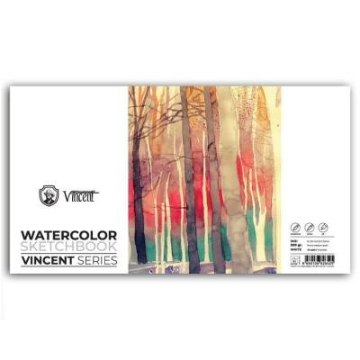 Vincent Watercolor Sketchbook White Suluboya Blok 300 gr 6x20 cm 10 Sayfa - 1