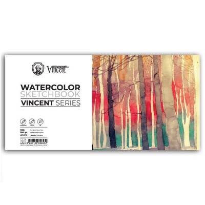 Vincent Watercolor Sketchbook White Suluboya Blok 300 gr 9x18 cm 10 Sayfa - 1