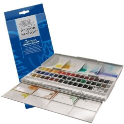 Winsor & Newton Cotman 1/2 Tablet Sulu Boya 45 Renk - Winsor & Newton