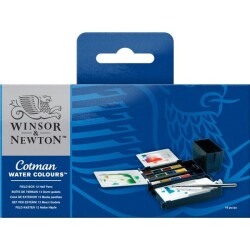 Winsor & Newton Cotman Field Box 1/2 Tablet Sulu Boya 12 Renk - 1