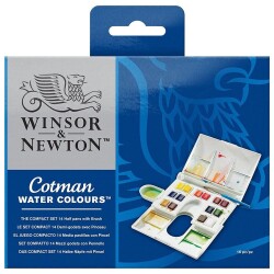 Winsor & Newton Cotman Sulu Boya Compact Set 14 Renk - 1