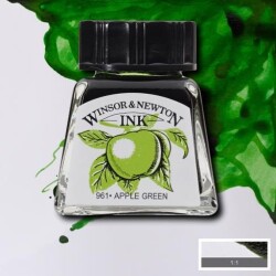 Winsor & Newton Drawing Ink Çizim Mürekkebi 011 Apple Green - 1