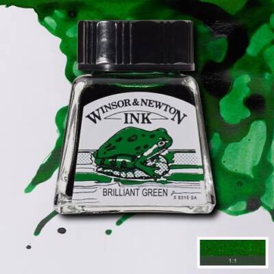 Winsor & Newton Drawing Ink Çizim Mürekkebi 046 Brilliant Green - 1