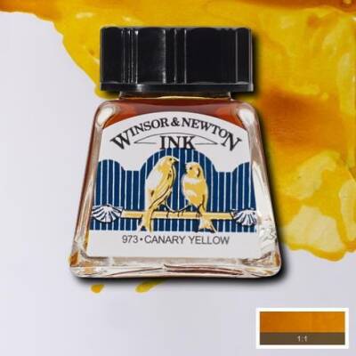 Winsor & Newton Drawing Ink Çizim Mürekkebi 123 Canary Yellow - 1