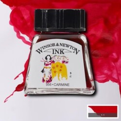 Winsor & Newton Drawing Ink Çizim Mürekkebi 127 Carmine - 1