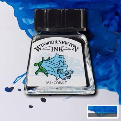 Winsor & Newton Drawing Ink Çizim Mürekkebi 176 Cobalt - 1