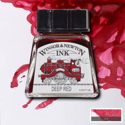 Winsor & Newton Drawing Ink Çizim Mürekkebi 227 Deep Red - 1