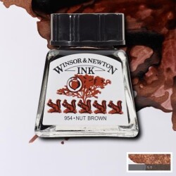 Winsor & Newton Drawing Ink Çizim Mürekkebi 441 Nut Brown - 1