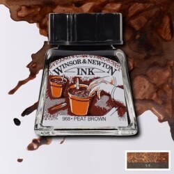 Winsor & Newton Drawing Ink Çizim Mürekkebi 469 Peat Brown - 1