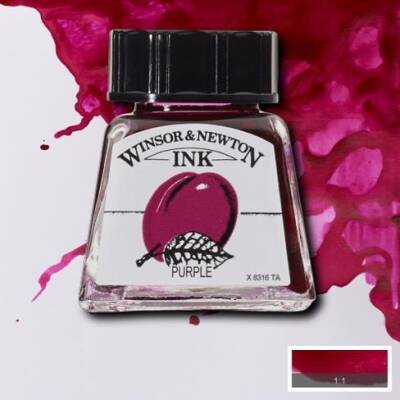 Winsor & Newton Drawing Ink Çizim Mürekkebi 542 Purple - 1