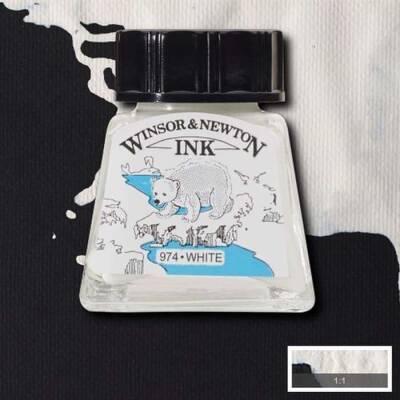 Winsor & Newton Drawing Ink Çizim Mürekkebi 702 White - 1