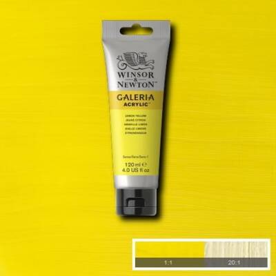 Winsor & Newton Galeria Akrilik Boya 120 ml. 346 Lemon Yellow - 1