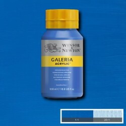 Winsor & Newton Galeria Akrilik Boya 500 ml. 138 Cerulean Blue Hue - 1