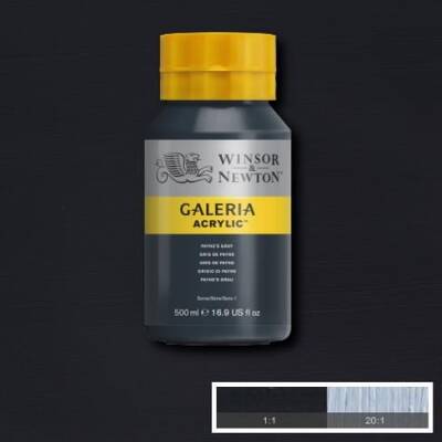 Winsor & Newton Galeria Akrilik Boya 500 ml. 465 Paynes Gray - 1