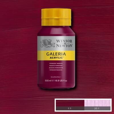Winsor & Newton Galeria Akrilik Boya 500 ml. 488 Permanent Magenta - 1