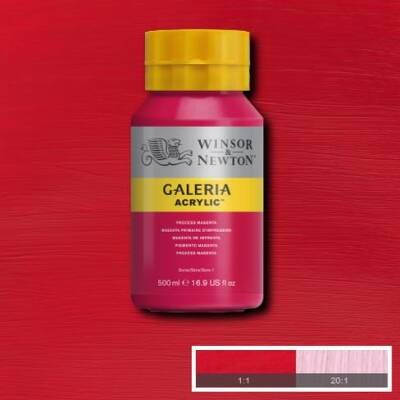 Winsor & Newton Galeria Akrilik Boya 500 ml. 533 Process Magenta - 1