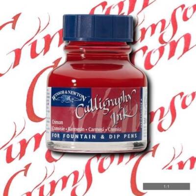 Winsor & Newton Kaligrafi Mürekkebi 30 ml. 203 CRIMSON - 1