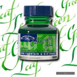 Winsor & Newton Kaligrafi Mürekkebi 30 ml. 294 LEAF GREEN - 1