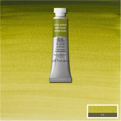 Winsor & Newton Professional Sulu Boya 5 ml. 447 Olive Green - 1