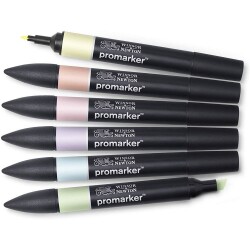 Winsor & Newton Promarker Pastel Tonlar Seti (6 Renk) - 1