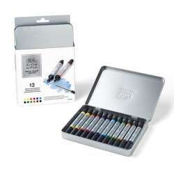 Winsor & Newton Water Colour Marker Set 12 RENK - 1