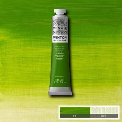 Winsor & Newton Winton Yağlı Boya 200 ml. 11 Chrome Green Hue - 1