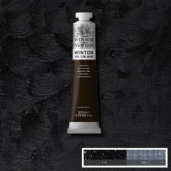 Winsor & Newton Winton Yağlı Boya 200 ml. 25 Lamp Black - 1