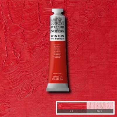 Winsor & Newton Winton Yağlı Boya 200 ml. 42 Vermilion Hue - 1