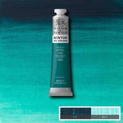 Winsor & Newton Winton Yağlı Boya 200 ml. 43 Viridian Hue - 1