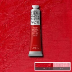 Winsor & Newton Winton Yağlı Boya 200 ml. 6 Cadmium Red Deep Hue - 1
