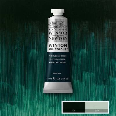 Winsor & Newton Winton Yağlı Boya 37 ml. 048 Phthalo Deep Green - 1