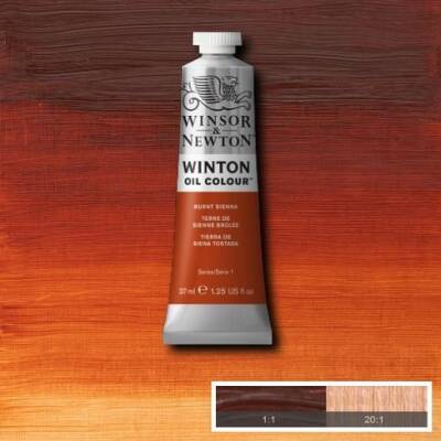 Winsor & Newton Winton Yağlı Boya 37 ml. 2 Burnt Sienna - 1