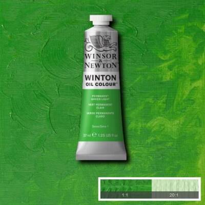 Winsor & Newton Winton Yağlı Boya 37 ml. 48 Permanent Green Light - 1