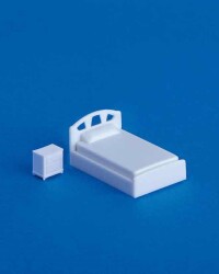 Yatak ve Komidin Takımı 1/50 1 Adet - Eshel