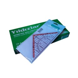 Yıldızlar Plastik Geometrik Açılı Gönye No: 1 - 1