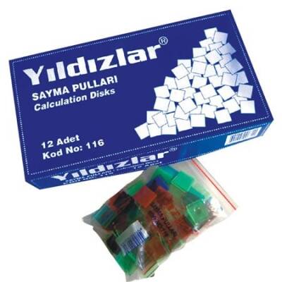 Yıldızlar Plastik Sayma Pulları - 1