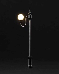 Yuvarlak S Metal Sokak Lambası 1/75 2 Adet - Eshel