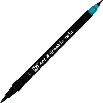 Zig Art & Graphic Twin Marker Çizim Kalemi 35 Turquoise - 1