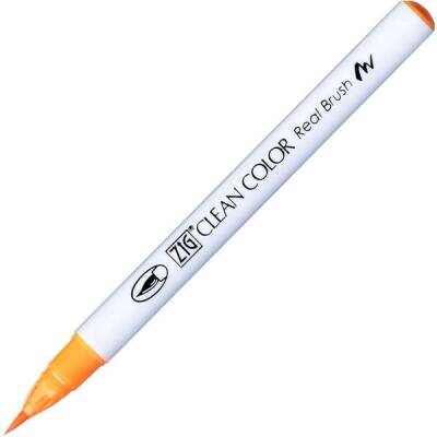 Zig Clean Color Real Brush Fırça Uçlu Marker Kalem 002 Fluorescent Orange - 1